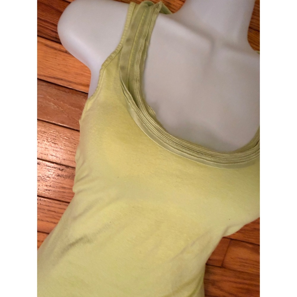Y2K 2000s style Banana Republic Womens Green‎ Scoop Neck Tank Top - Picture 6 of 7